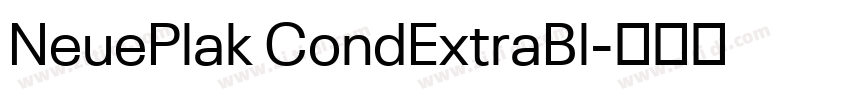 NeuePlak CondExtraBl字体转换